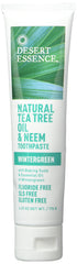 Desert Essence Tea Tree Oil Wintergreen Toothpaste 6.25 oz – package front