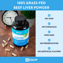 Nutrition highlights: desiccated grass-fed beef liver ingredients