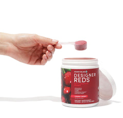 Heart health support imagery associated with Designer Reds powder