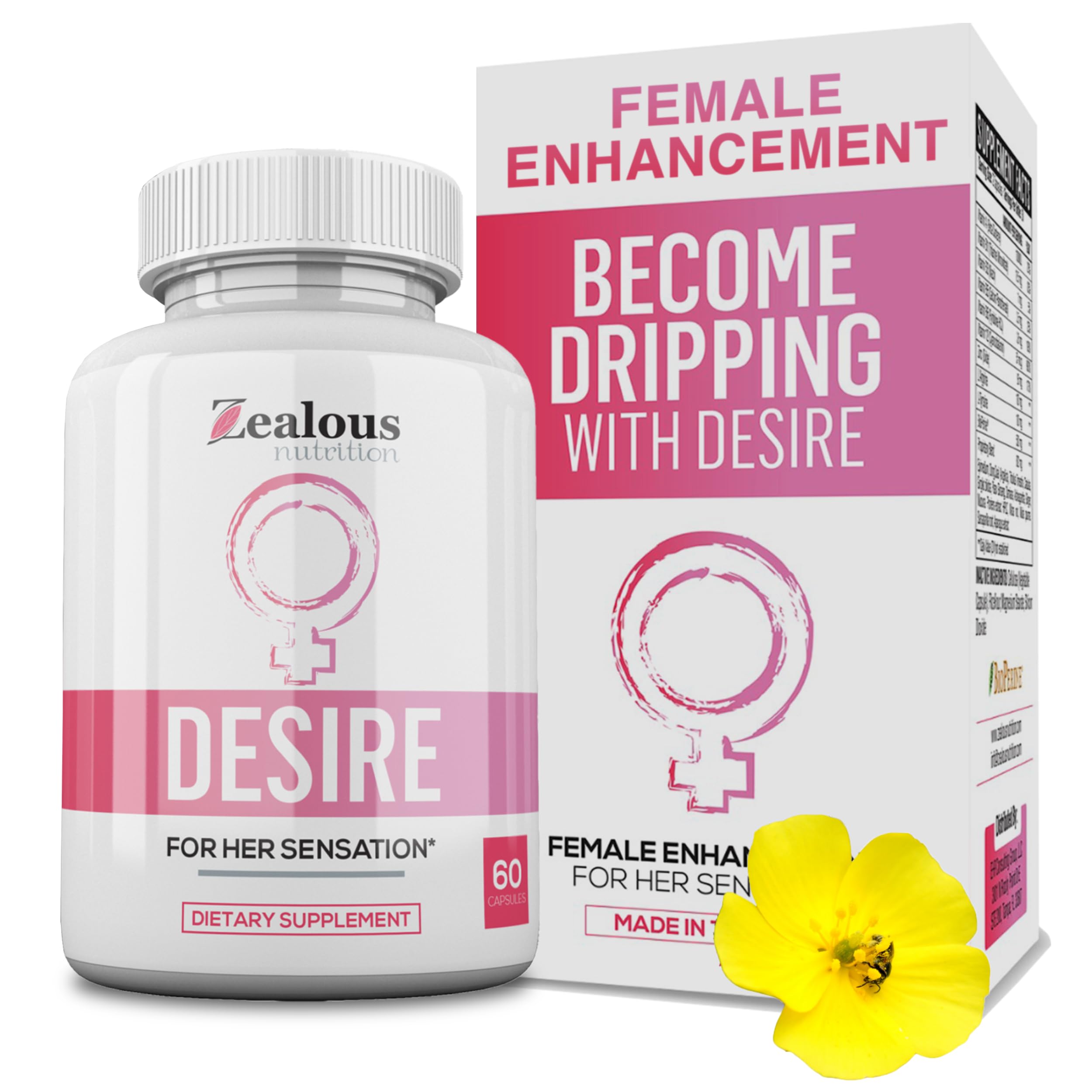 Desire libido booster bottle front view