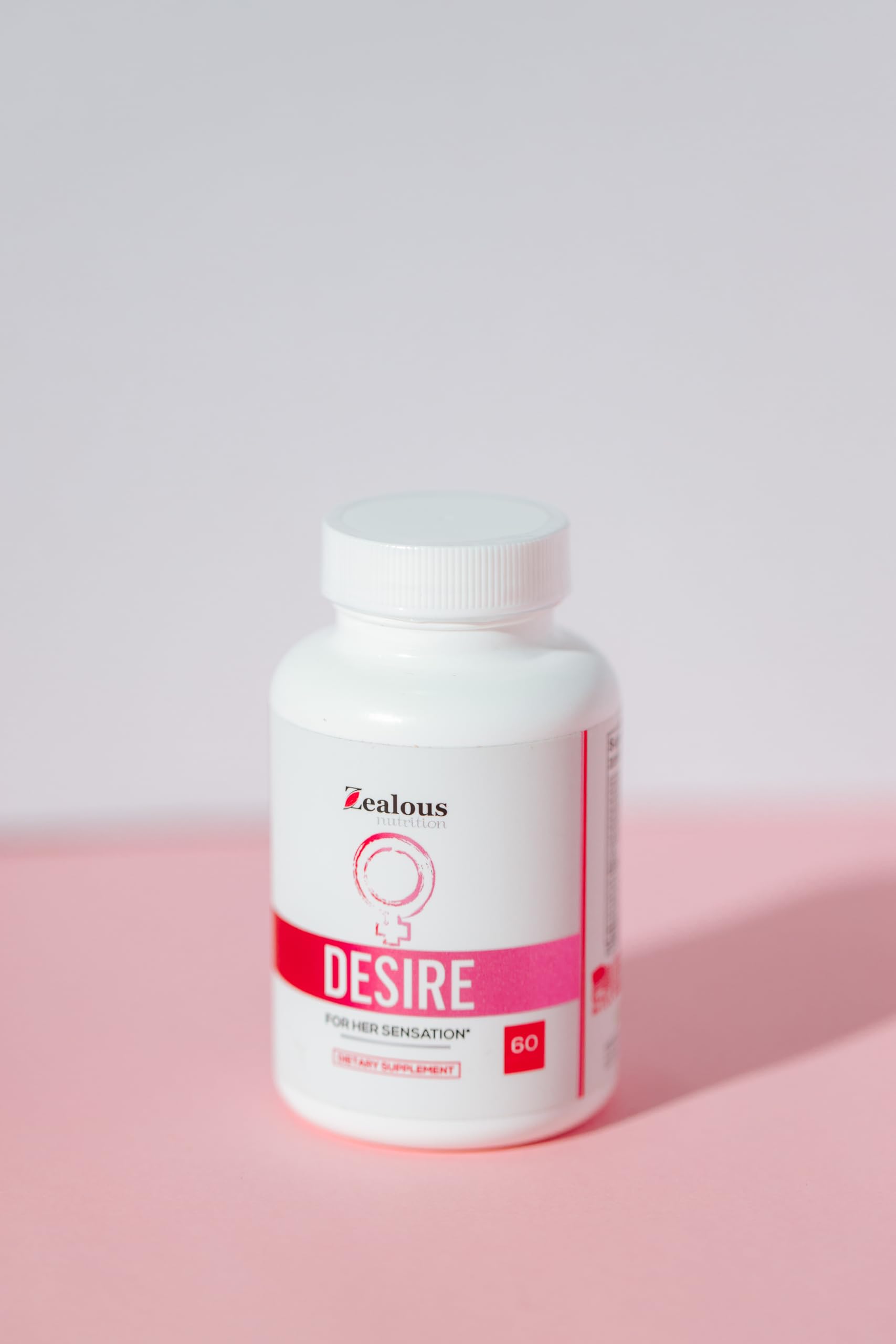 Desire libido booster product display on white background