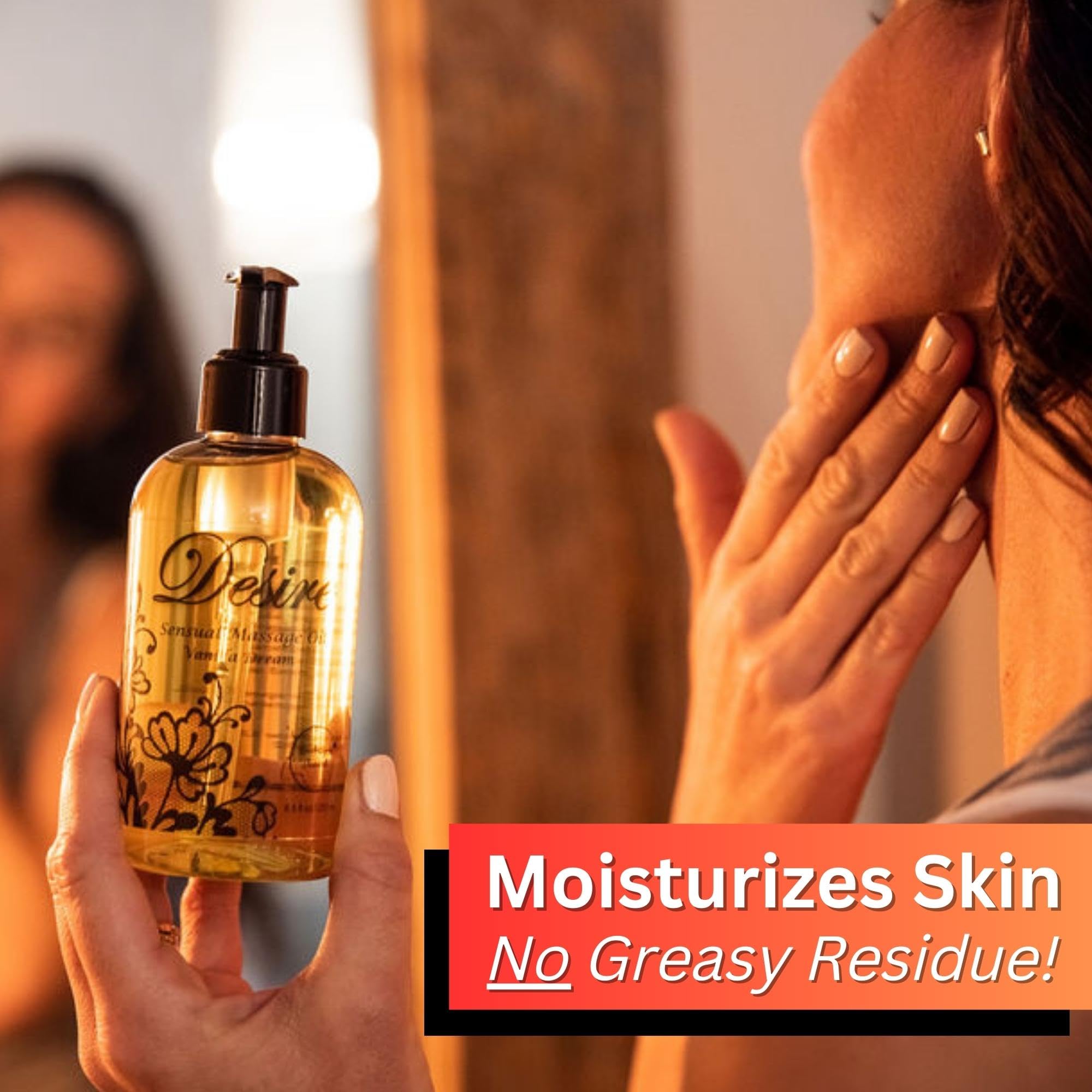 Packaging of Desire Sensual Massage Oil