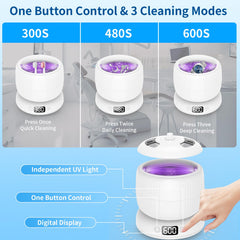 Detachable base with removable cleaning tank
