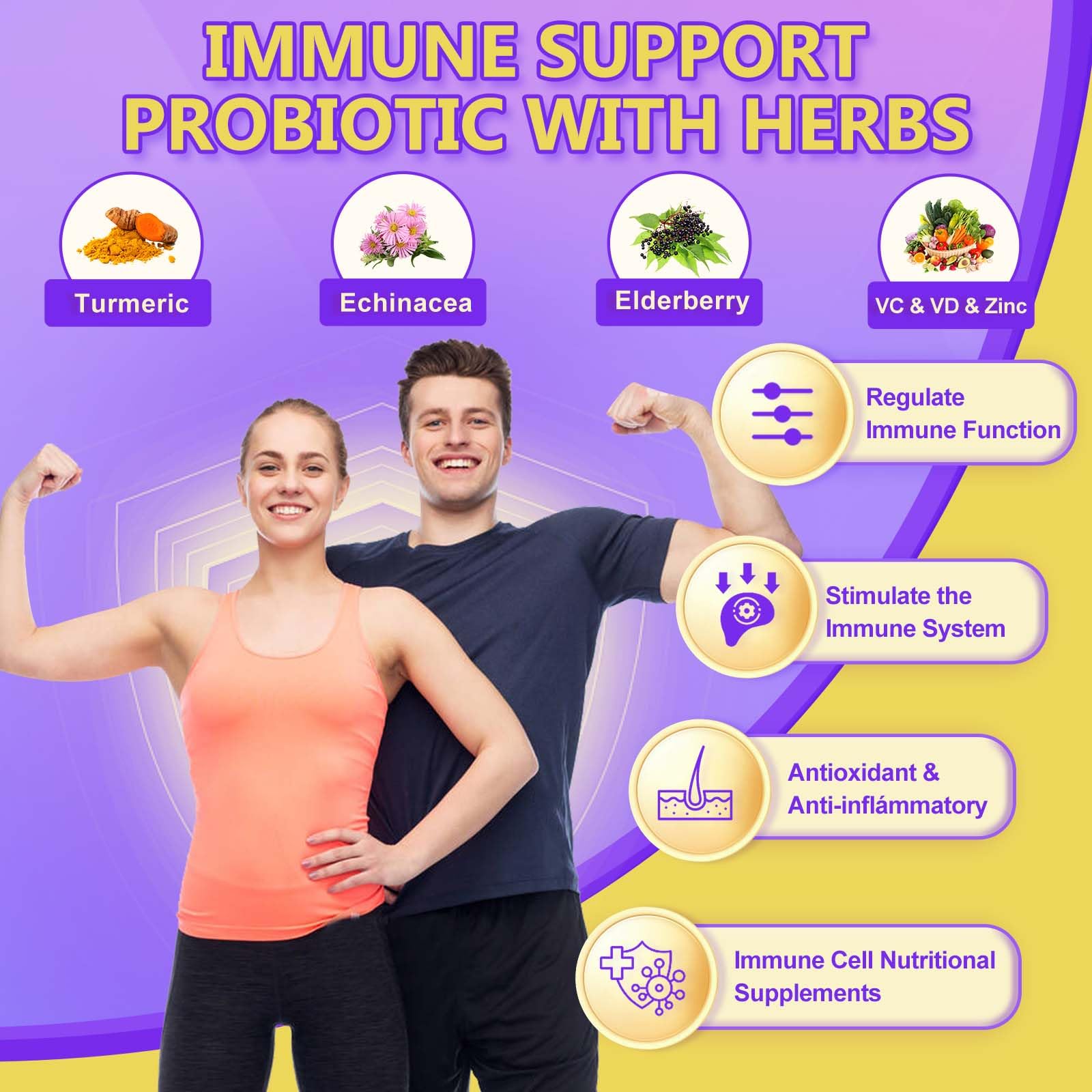 Detox cleanse herbal blend included with the probiotic formula