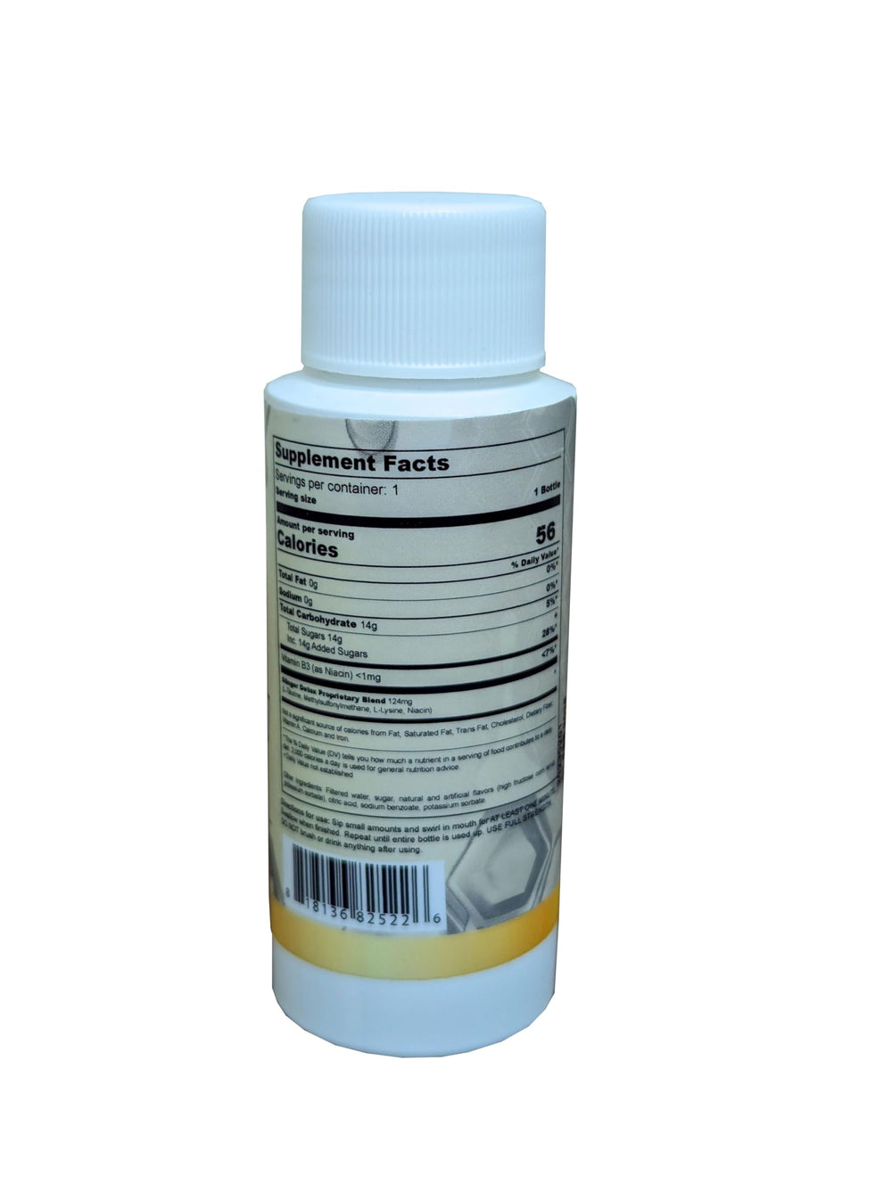 Mouthwash bottle with cap and measurement – 2 oz size