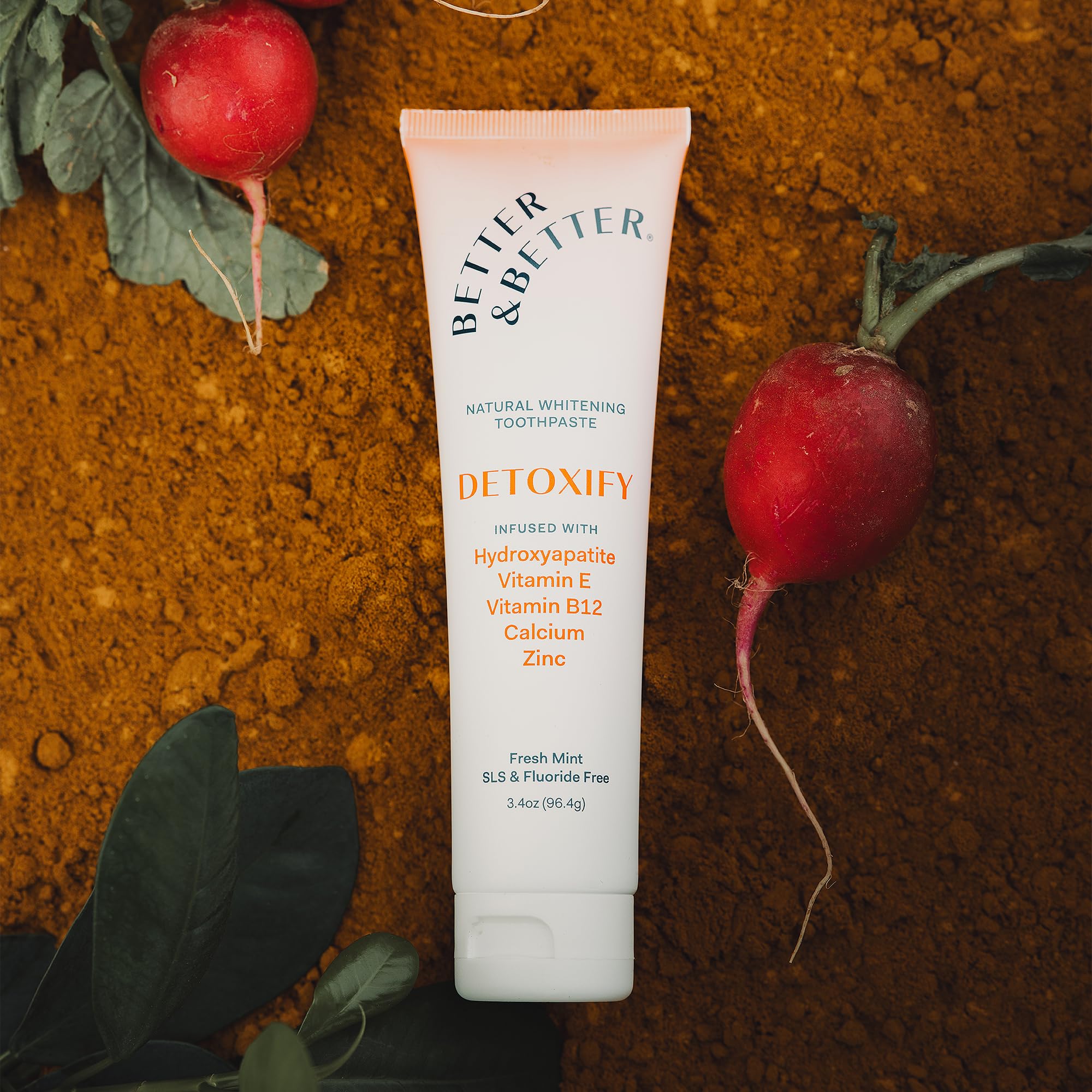 Recyclable sugarcane toothpaste tubes used by Detoxify