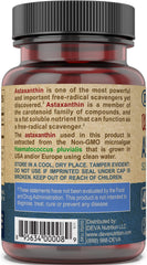 Illustration showing skin, eyes, and joints benefits from astaxanthin
