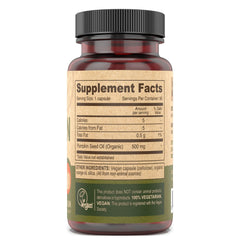 Vegan capsules containing pumpkin seed oil – non-animal ingredients