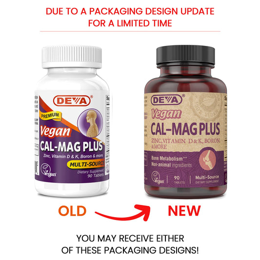 Close-up of DEVA 90 tablets bottle showing label