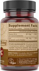 All vegan chelated iron supplement with 29 mg iron