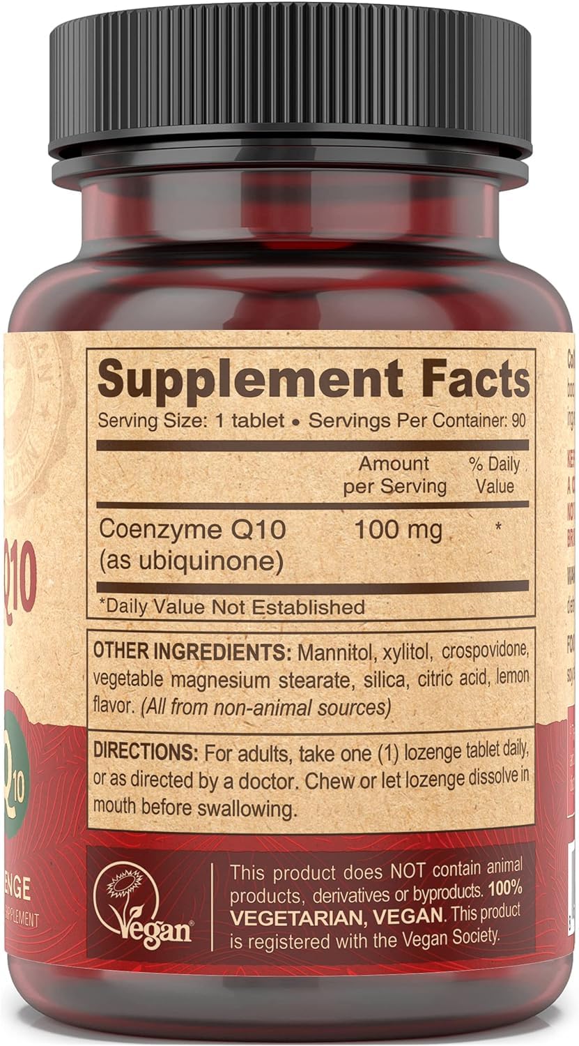 90 tablets per bottle of DEVA Vegan CoQ10