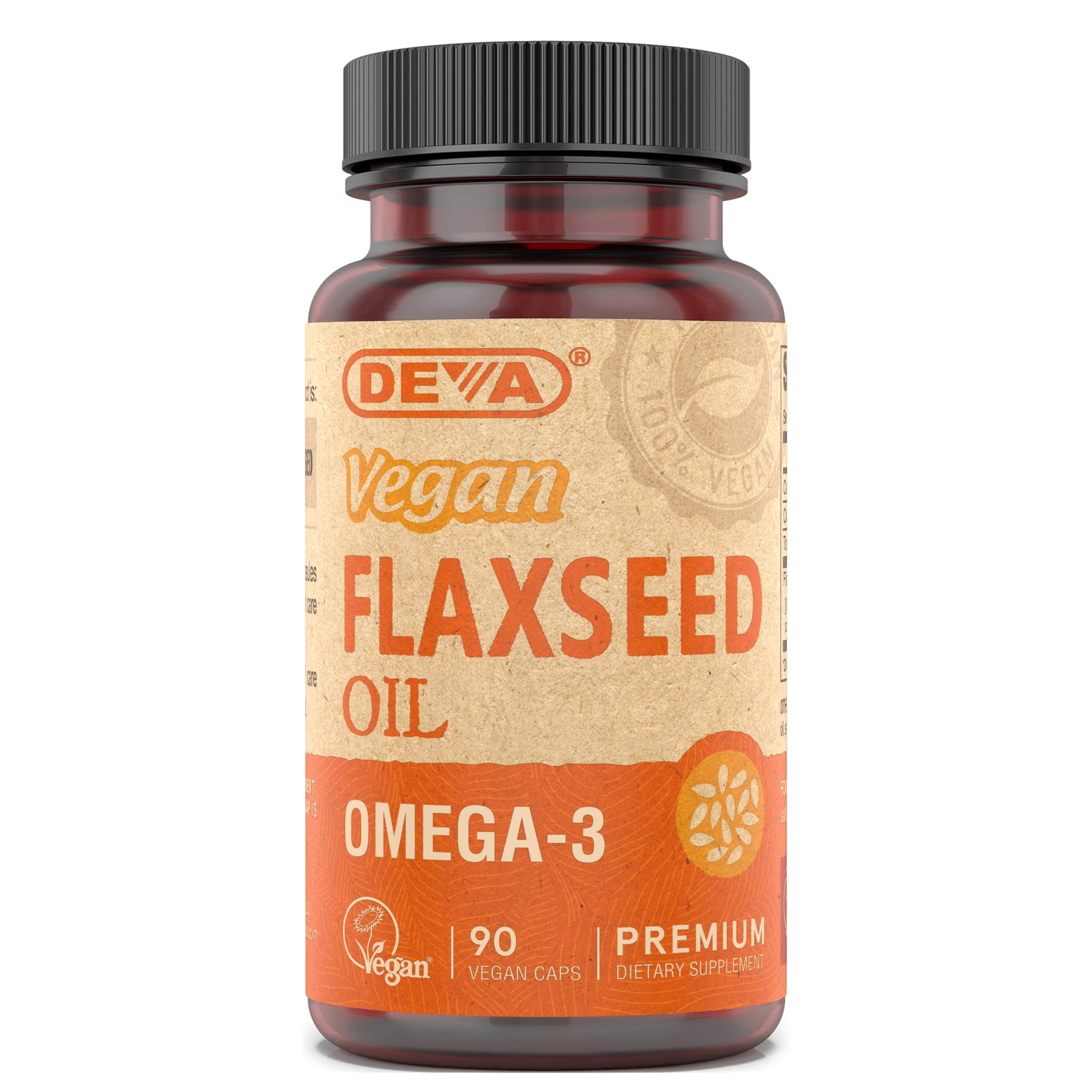 DEVA Vegan Flaxseed Oil bottle front