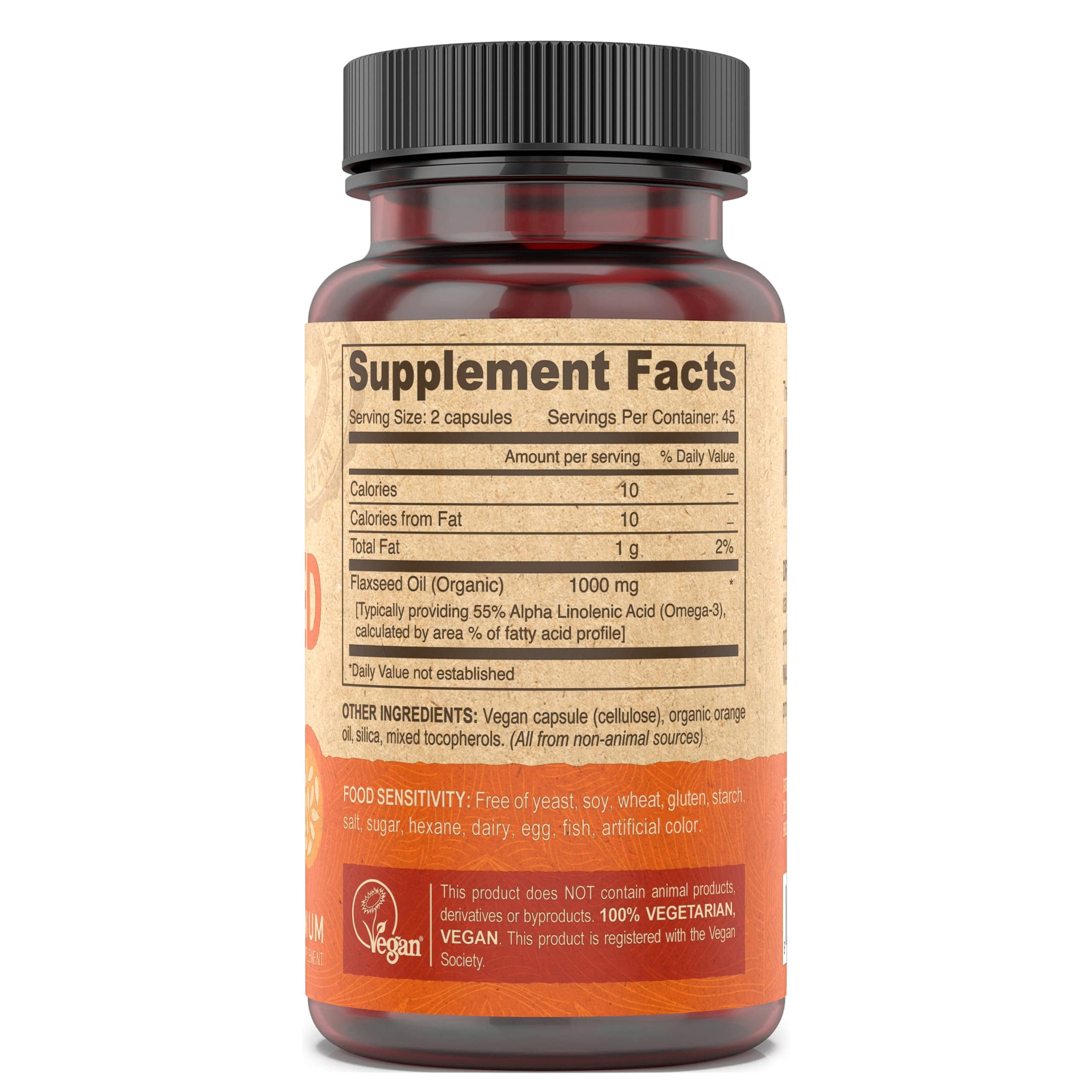 Vegan vitamins bottle with label