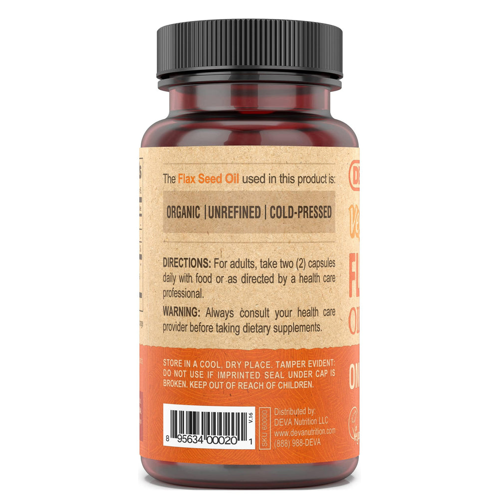 Back of bottle showing ingredients and certifications