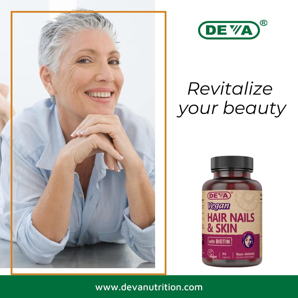 Horsetail silica and other botanicals in DEVA vegan supplement