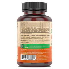 Supplement facts panel for DEVA vegan multivitamin showing vitamins and minerals