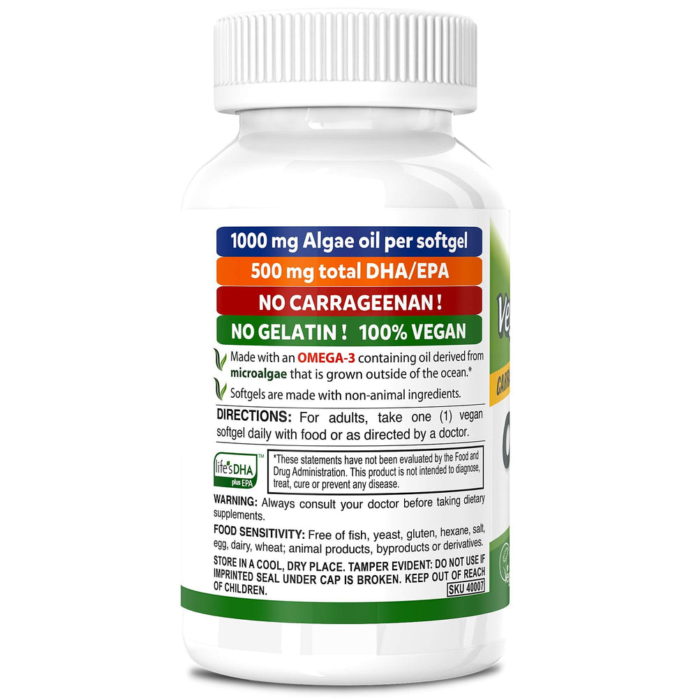 DEVA Vegan Omega-3 algae-oil ingredients emphasize sustainable plant-based DHA and EPA
