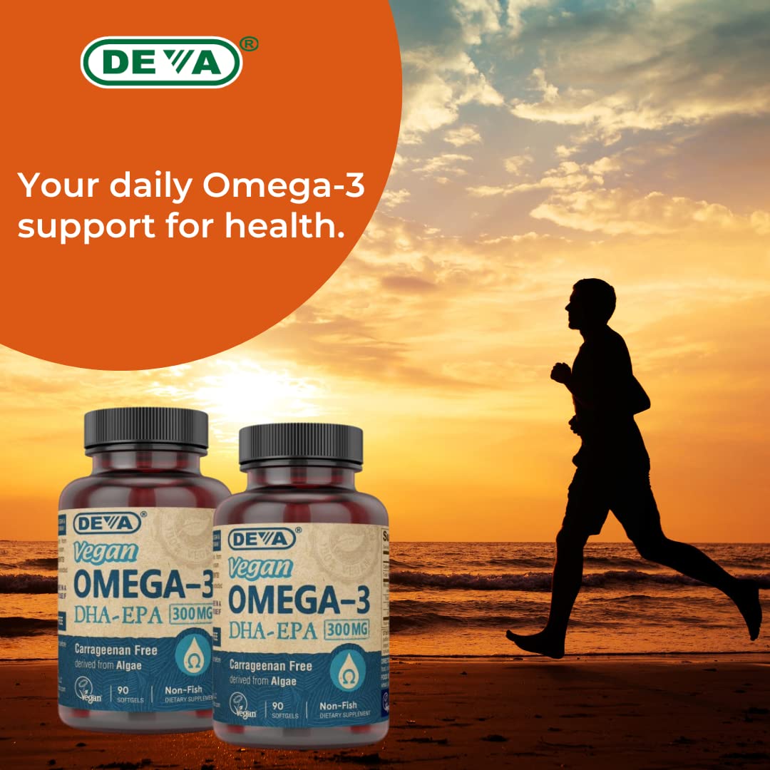 Microalgae oil used in DEVA vegan omega-3 DHA-EPA