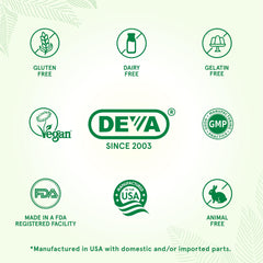 Pack of two DEVA Vegan Omega-3 DHA Softgel bottles