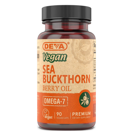 DEVA Vegan Sea Buckthorn Berry Oil bottle label