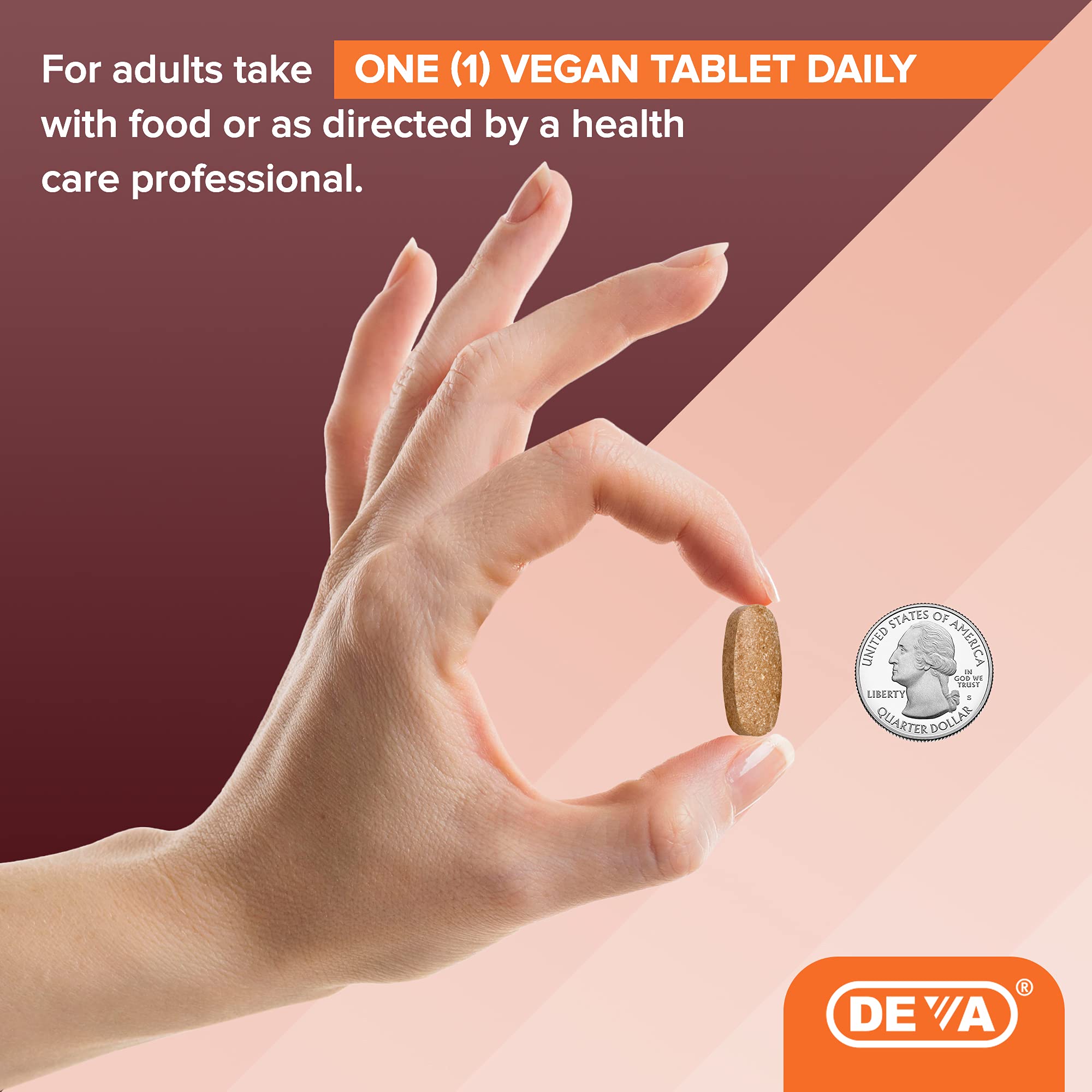 Packaging of DEVA Vegan Vitamin C 90 tablets