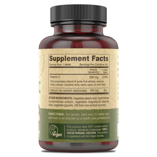 Ingredients include amla fruit, acerola cherry, camu camu and rose hips