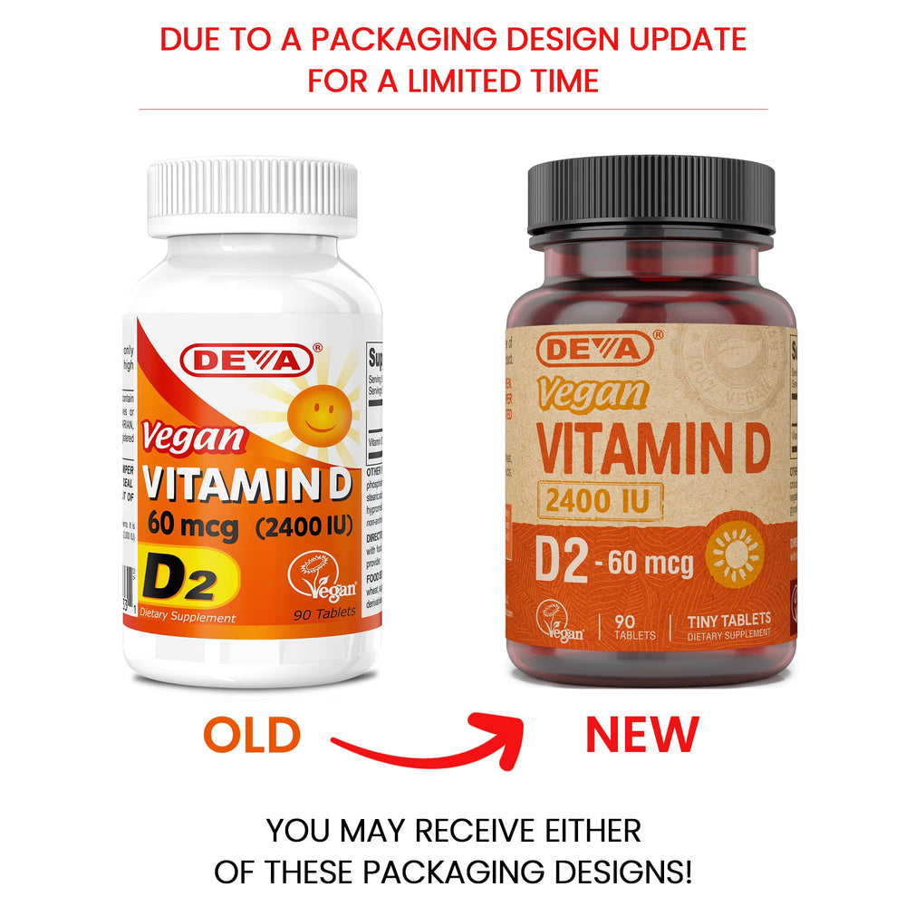 Close-up of 90 vegan Vitamin D2 tablets in bottle