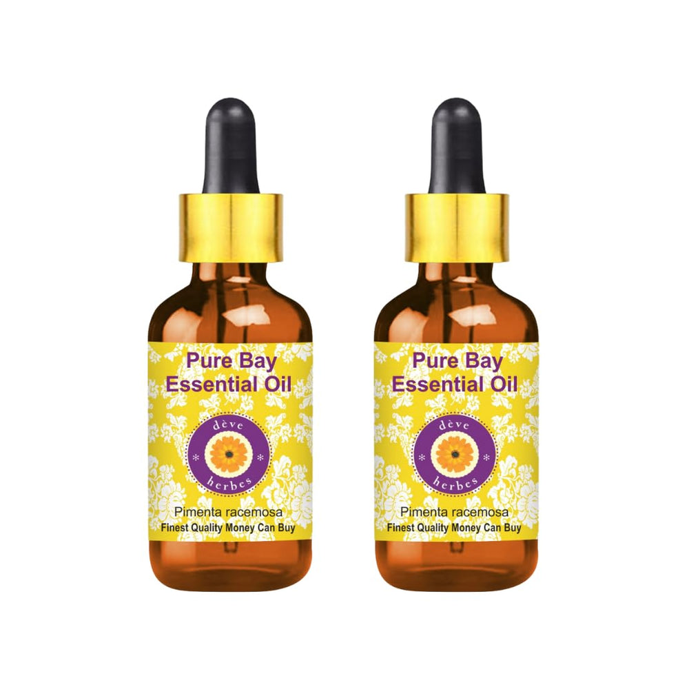 dève herbes Bay Essential Oil 50ml x 2 in amber glass bottles