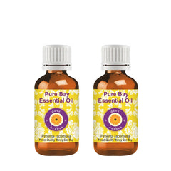 Bay essential oil in amber glass bottle - 30ml x 2 set