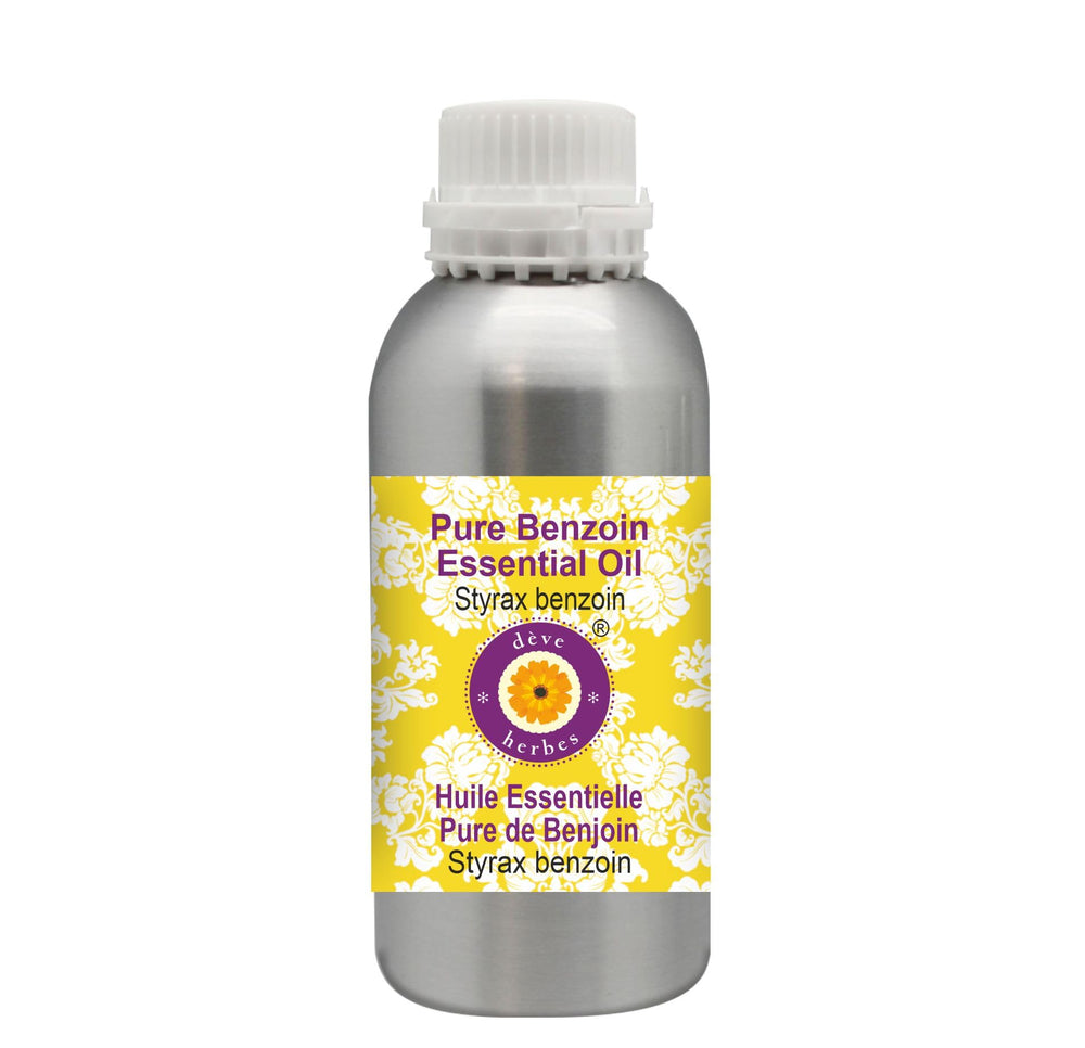 300ml aluminium bottle of deve-herbes Benzoin essential oil