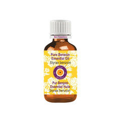 Bottle of Deve Herbes Benzoin Essential Oil in amber glass