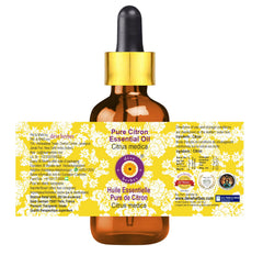 Steam-distilled Citrus Medica essential oil illustration