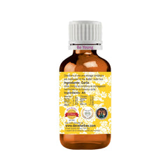 Front label showing Garlic Essential Oil and Allium sativum
