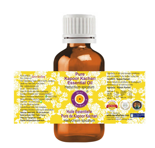 Steam-distilled Kapoor Kachari Essential Oil