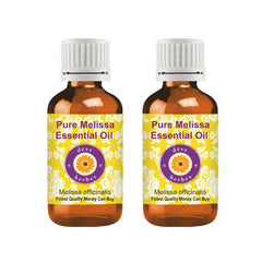 Amber glass bottle packaging for deve herbes Melissa Essential Oil 10ml x 2