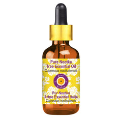 Nootka Tree Essential Oil 5ml amber bottle with glass dropper