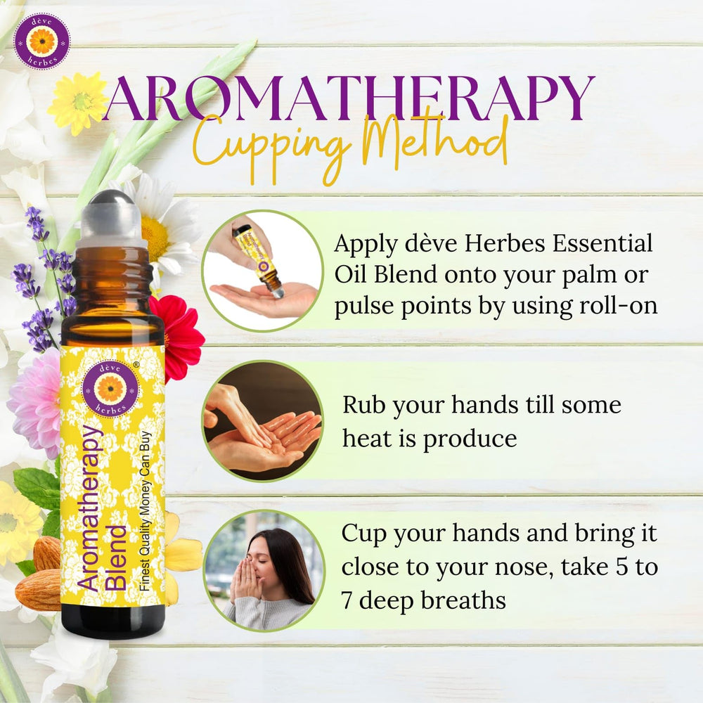 deve herbes orange essential oil roll-on on wrist ready for massage