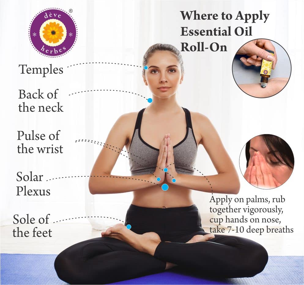 deve herbes orange essential oil application on solar plexus and wrists for calm focus