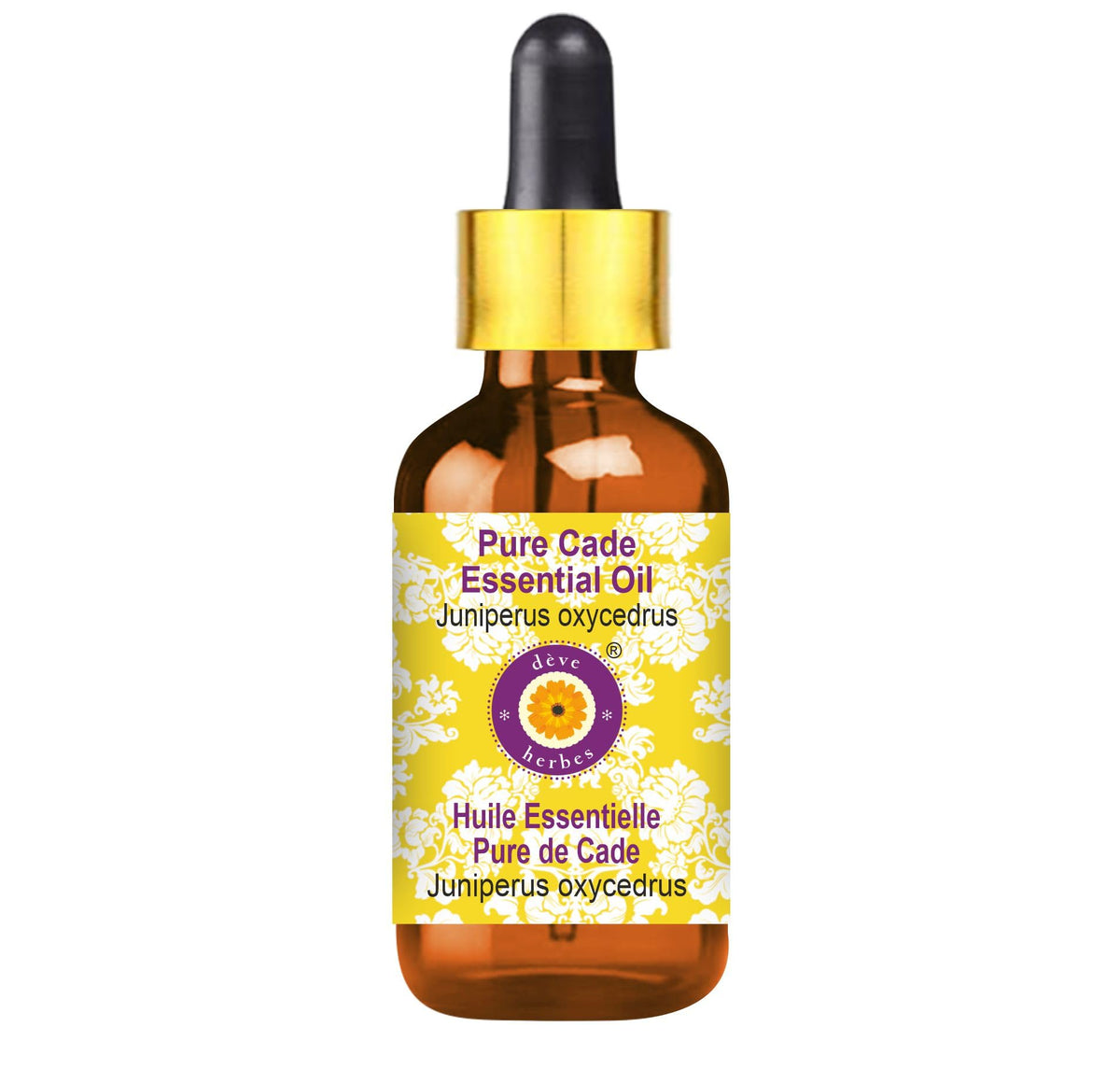 Pure Cade Essential Oil 50ml amber bottle with glass dropper