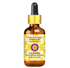 Deve Herbes Pure Chilli Seed Essential Oil 15ml bottle with glass dropper