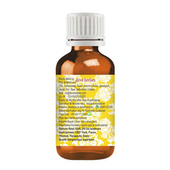 Vanilla essential oil sample in a glass dish