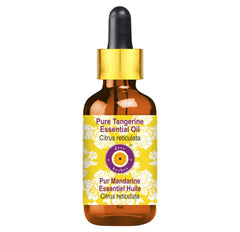 Deve Herbes Tangerine Essential Oil – 15ml amber glass dropper bottle