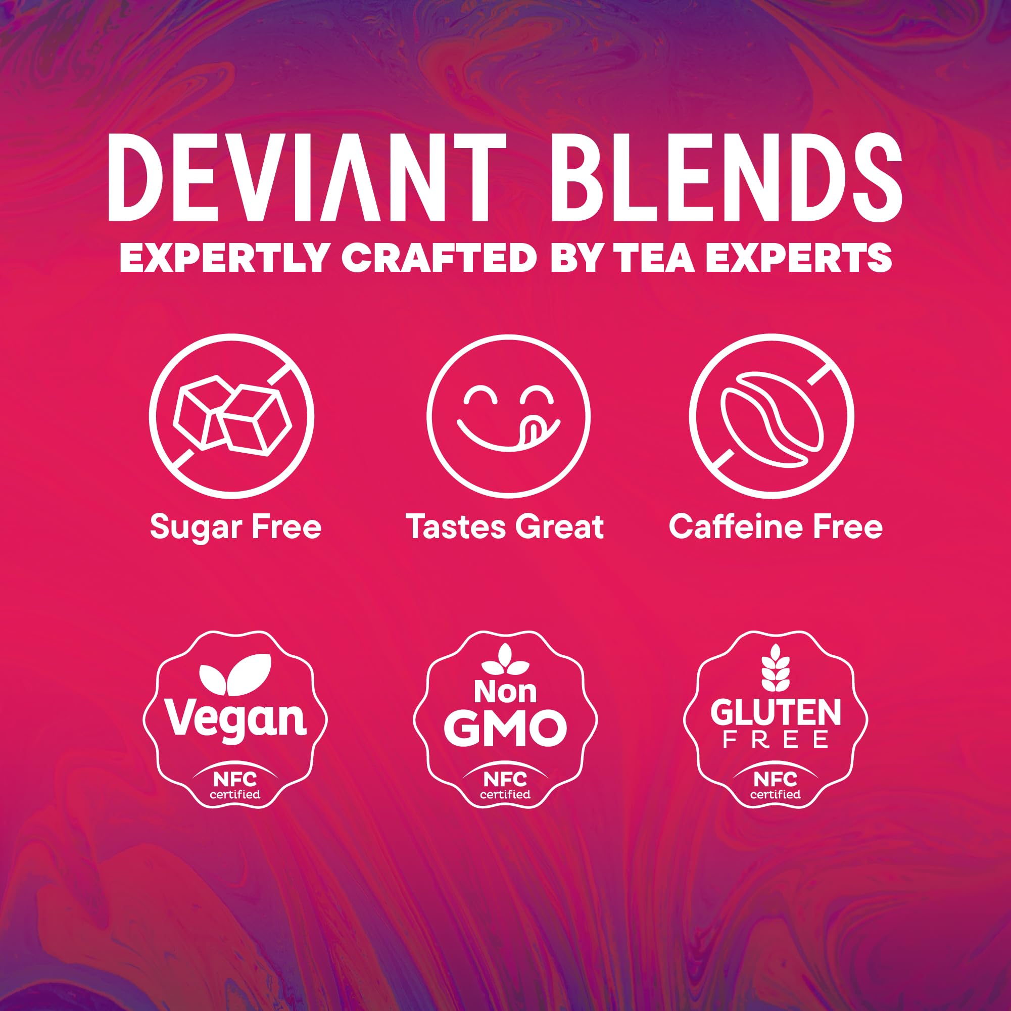 Brewing Deviant Blends Aphrodisiac Tea in a teacup