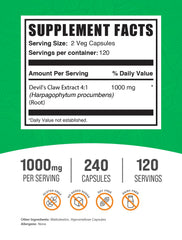 Devil's Claw Herbal Supplement capsules – vegan and gluten-free