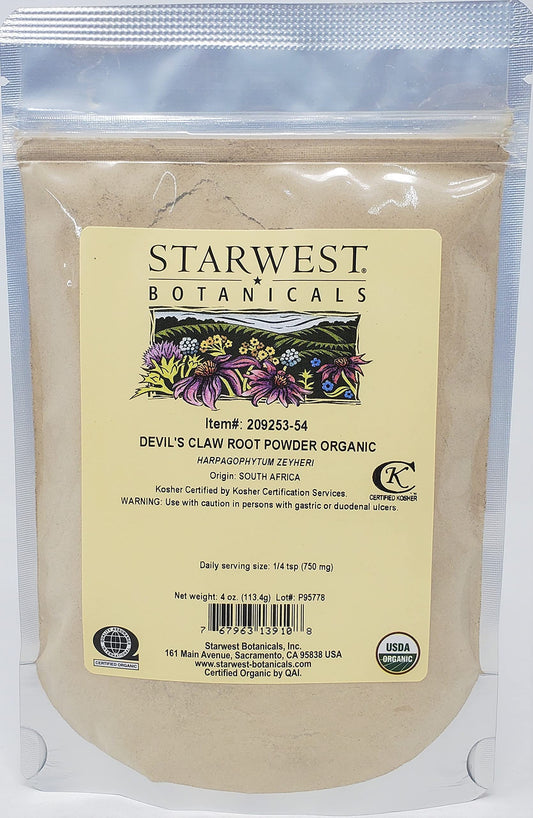 Devil's Claw Root Powder Organic 4oz