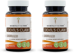 Secrets of the Tribe Devil's Claw bottle with 60 capsules