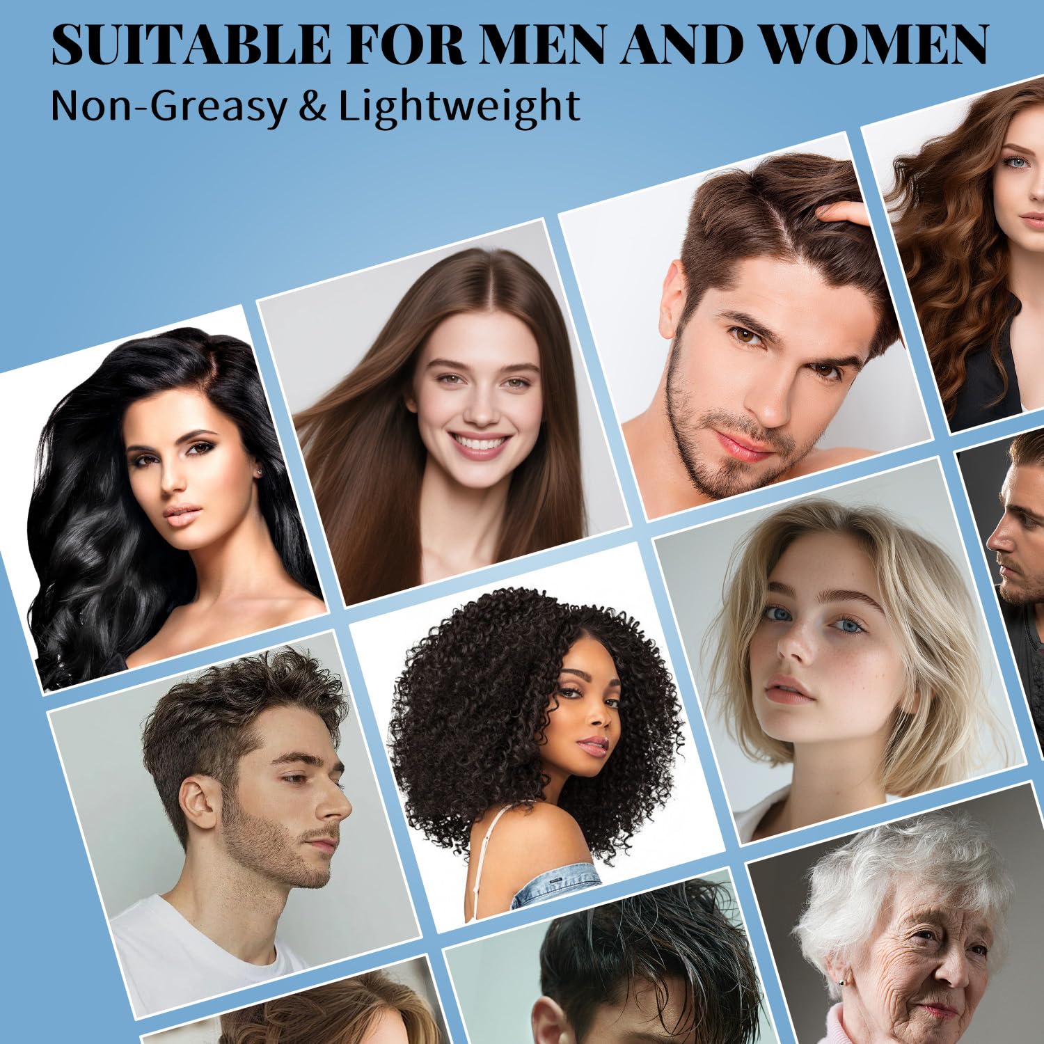 Devyonder spray nozzle demonstrates easy, targeted application on scalp or beard.