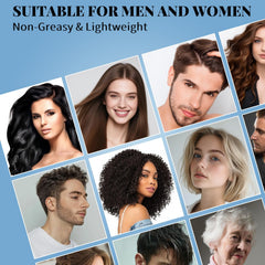 Devyonder spray nozzle demonstrates easy, targeted application on scalp or beard.