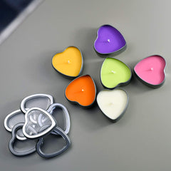 DEYBBY big-size heart candle enhances wedding decor with warm glow.