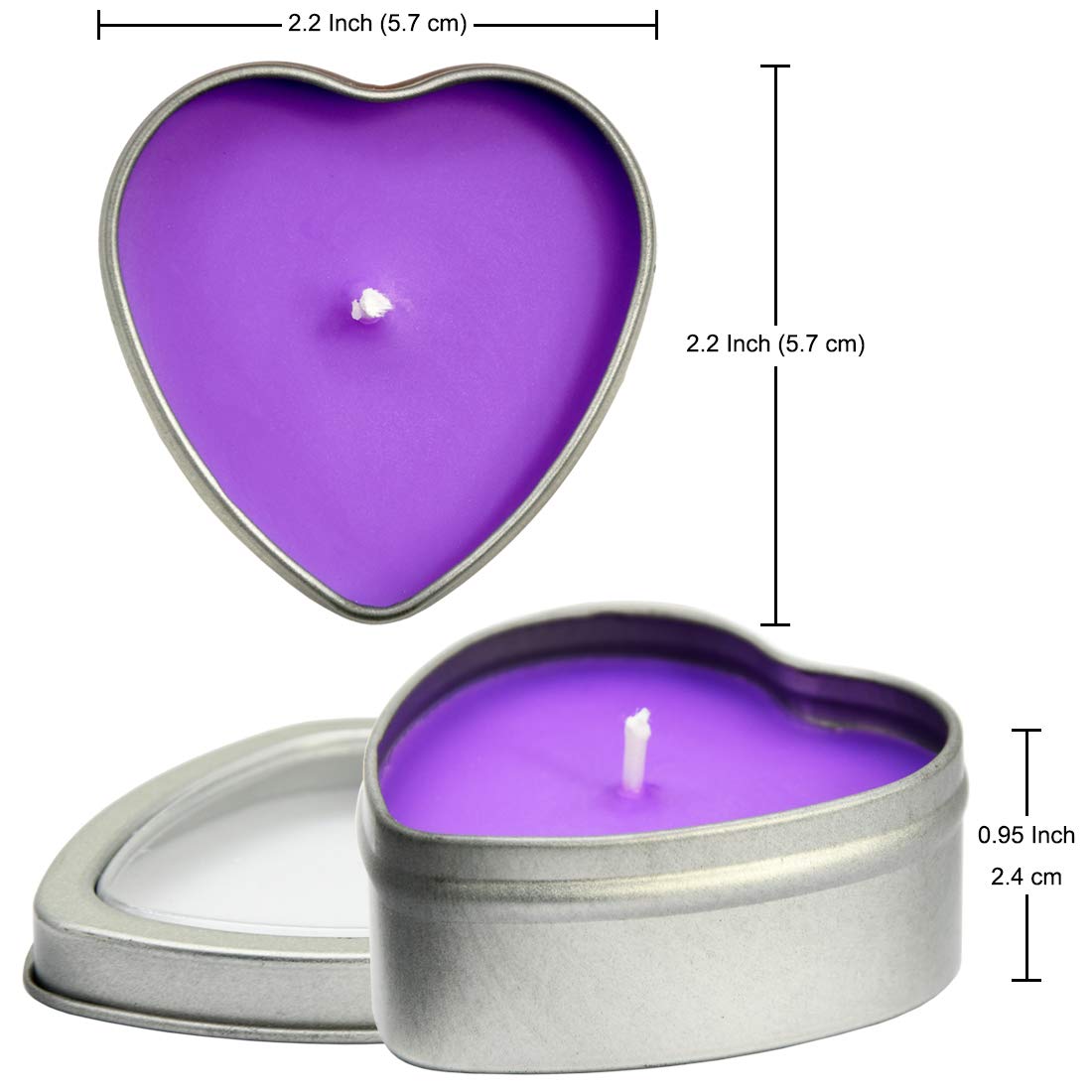 DEYBBY silver travel tin candle is portable for on-the-go lighting.